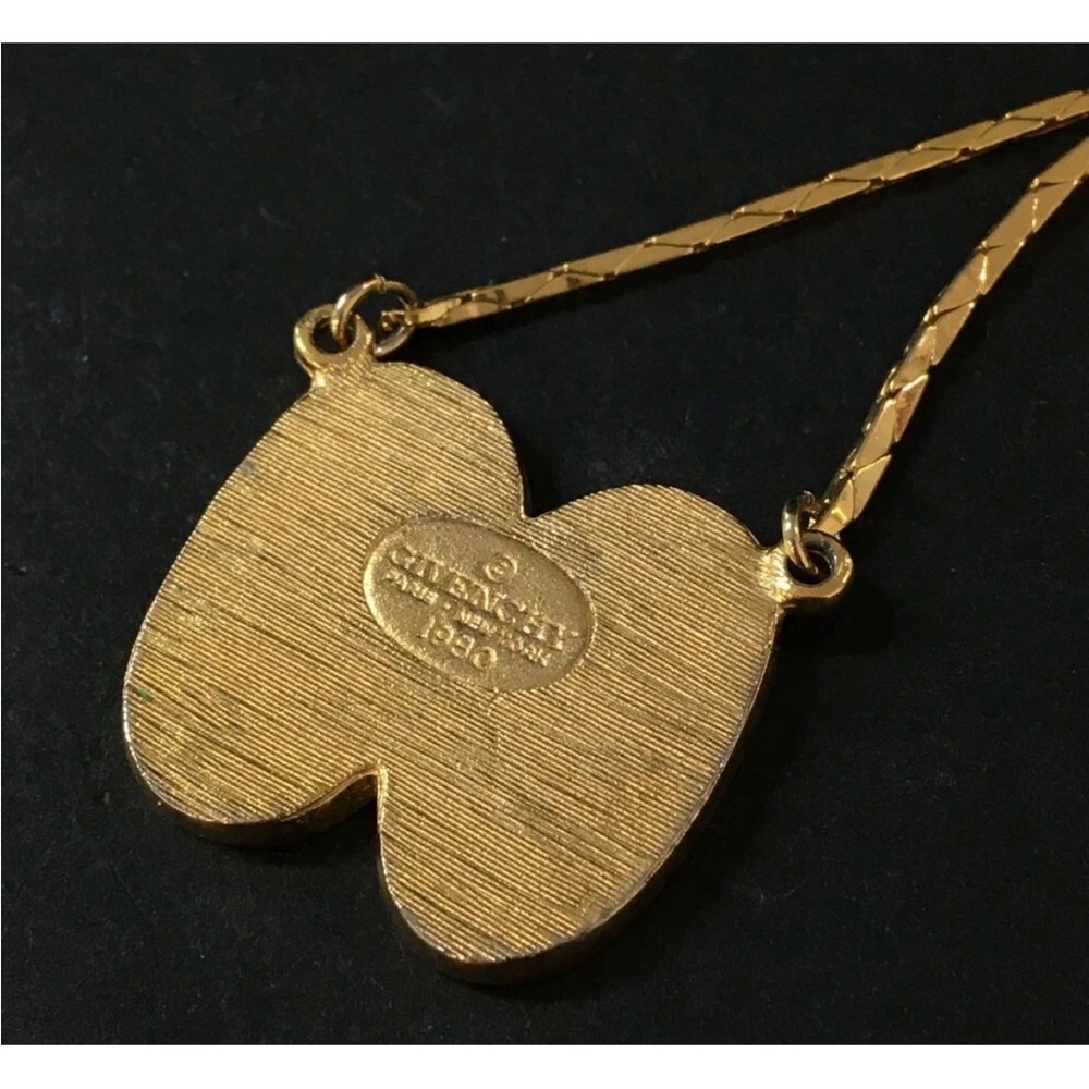 GIVENCHY Vintage 80s GG Logo Gold & Black Necklace VTG 1980 RARE - Picture 4 of 10